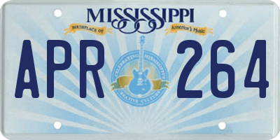 MS license plate APR264