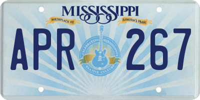 MS license plate APR267