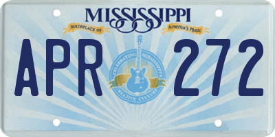 MS license plate APR272