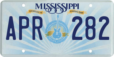 MS license plate APR282