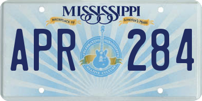 MS license plate APR284