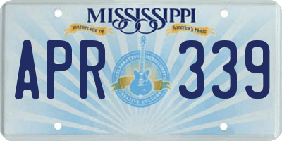 MS license plate APR339