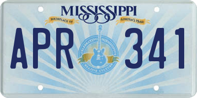 MS license plate APR341