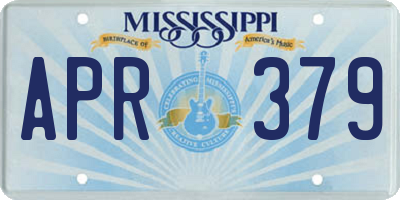 MS license plate APR379