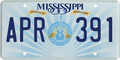 MS license plate APR391