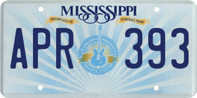 MS license plate APR393
