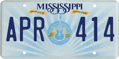 MS license plate APR414