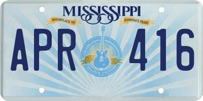 MS license plate APR416