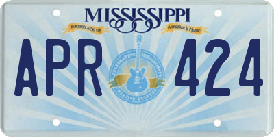 MS license plate APR424