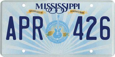 MS license plate APR426
