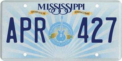 MS license plate APR427