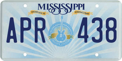 MS license plate APR438