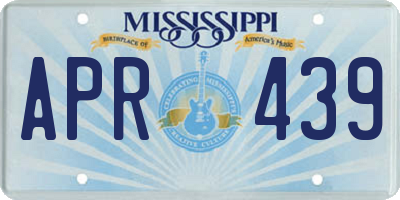 MS license plate APR439