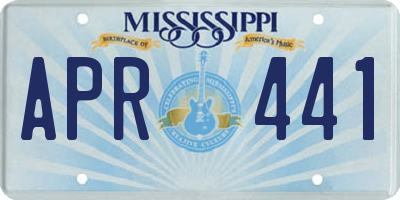 MS license plate APR441