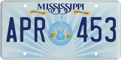 MS license plate APR453