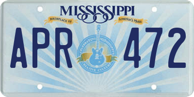 MS license plate APR472