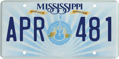 MS license plate APR481