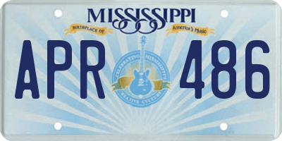 MS license plate APR486