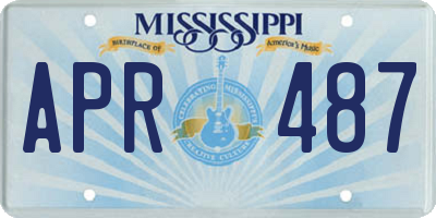 MS license plate APR487