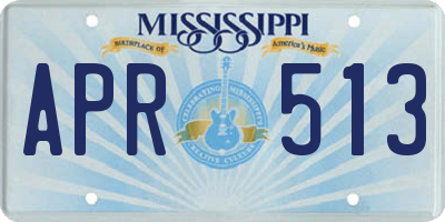 MS license plate APR513