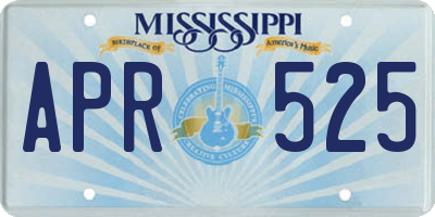 MS license plate APR525