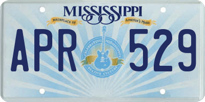 MS license plate APR529