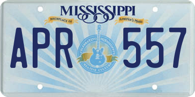 MS license plate APR557