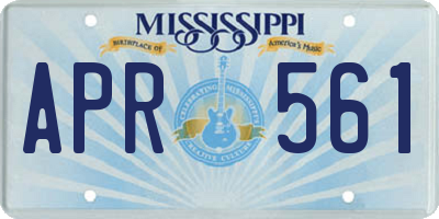 MS license plate APR561