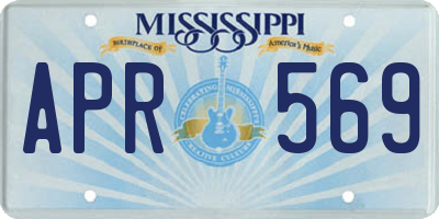 MS license plate APR569