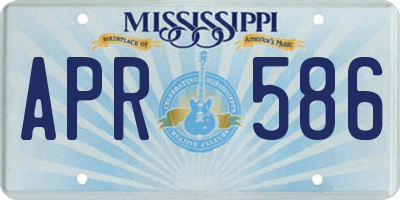 MS license plate APR586