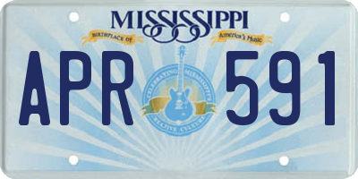 MS license plate APR591