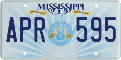 MS license plate APR595