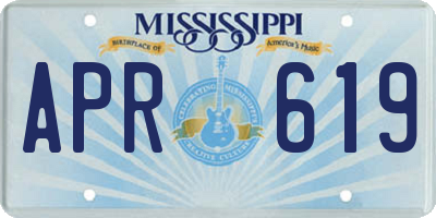 MS license plate APR619