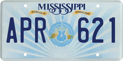 MS license plate APR621