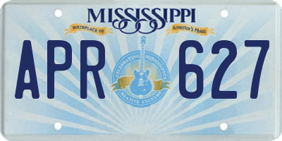 MS license plate APR627