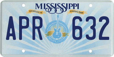 MS license plate APR632