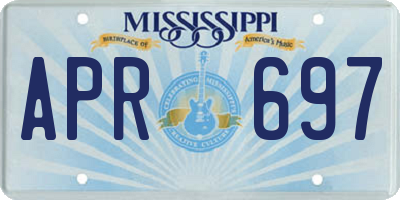 MS license plate APR697