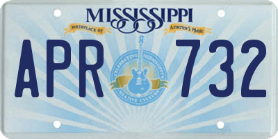 MS license plate APR732