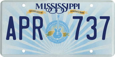 MS license plate APR737