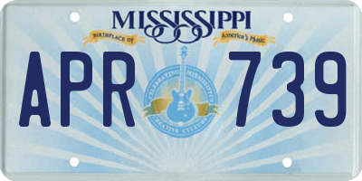 MS license plate APR739