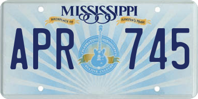 MS license plate APR745