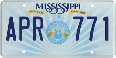 MS license plate APR771