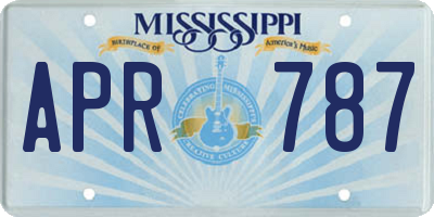 MS license plate APR787