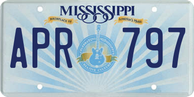 MS license plate APR797