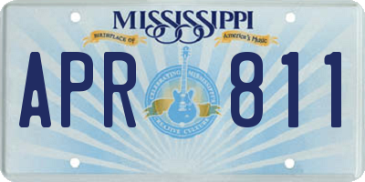 MS license plate APR811