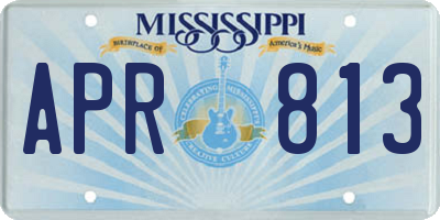 MS license plate APR813