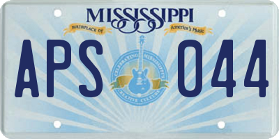 MS license plate APS044