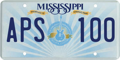 MS license plate APS100