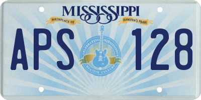 MS license plate APS128
