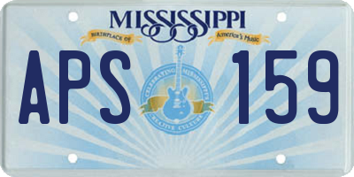 MS license plate APS159
